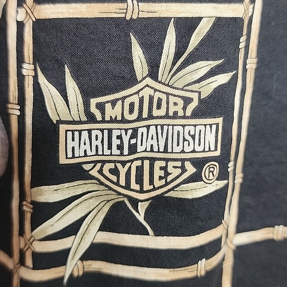 Harley-Davidson Motorcycles Vintage 100% cotton casual button-down shirt szM WOW - Picture 7 of 10